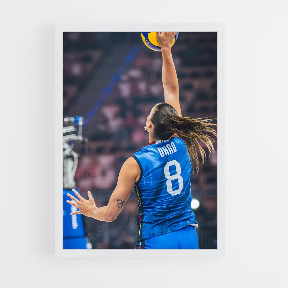 Poster Élan de Volée – affiche Volleyball (vue 3)